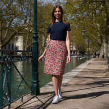 Charger l'image dans la galerie, Jupe droite portefeuille midi - Ophélie