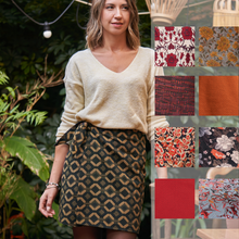 Charger l'image dans la galerie, Jupe droite portefeuille - Personnalisée