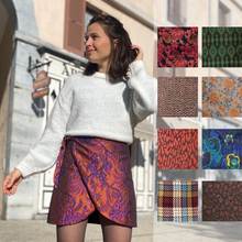 Charger l'image dans la galerie, Jupe portefeuille courte - Personnalisée - Belle De Jupe, confection française