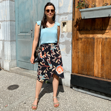 Charger l'image dans la galerie, Jupe portefeuille midi Eglantine