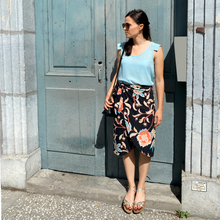 Charger l'image dans la galerie, Jupe portefeuille midi - Eglantine