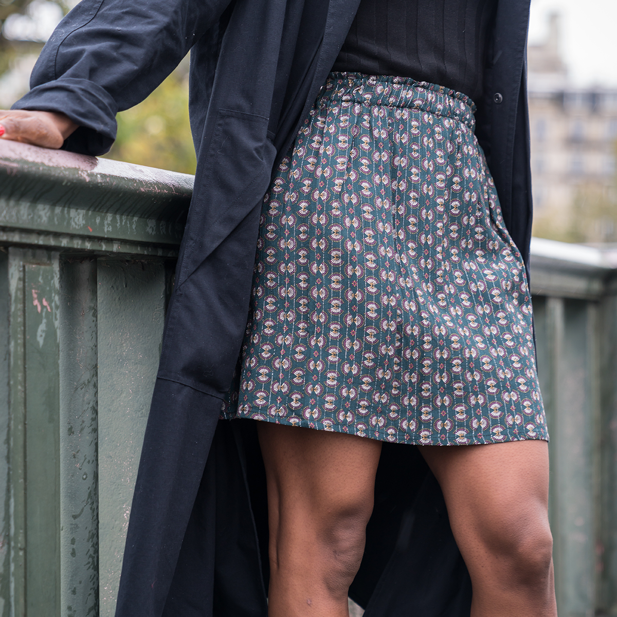 Jupe Crayon Marine Taille 42 - Occasion Très Bon état, Polyester élasthanne