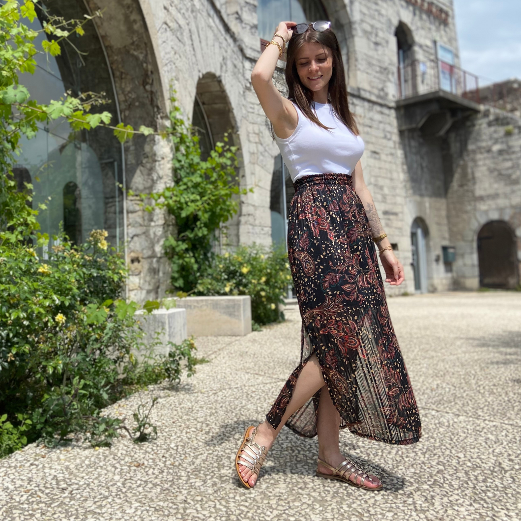 Jupe longue fendue shop boheme