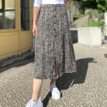 Jupe patineuse boutonnée - Sandra