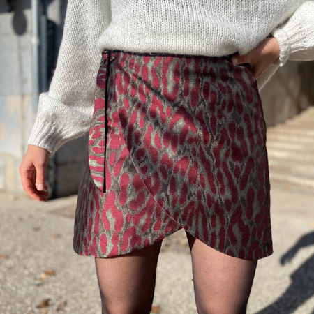 Jupe portefeuille courte - Jenna