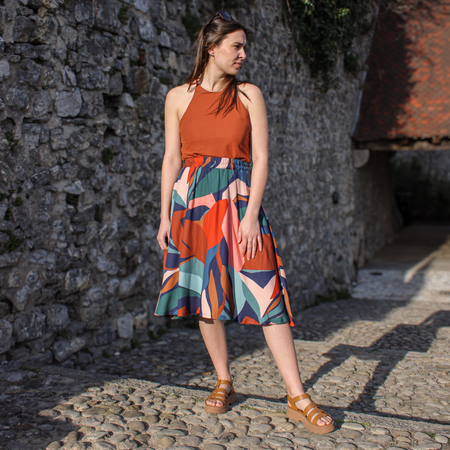 Jupe patineuse midi - Lucas