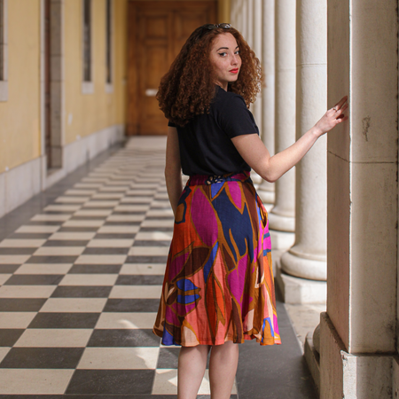 Jupe patineuse midi - Pamela