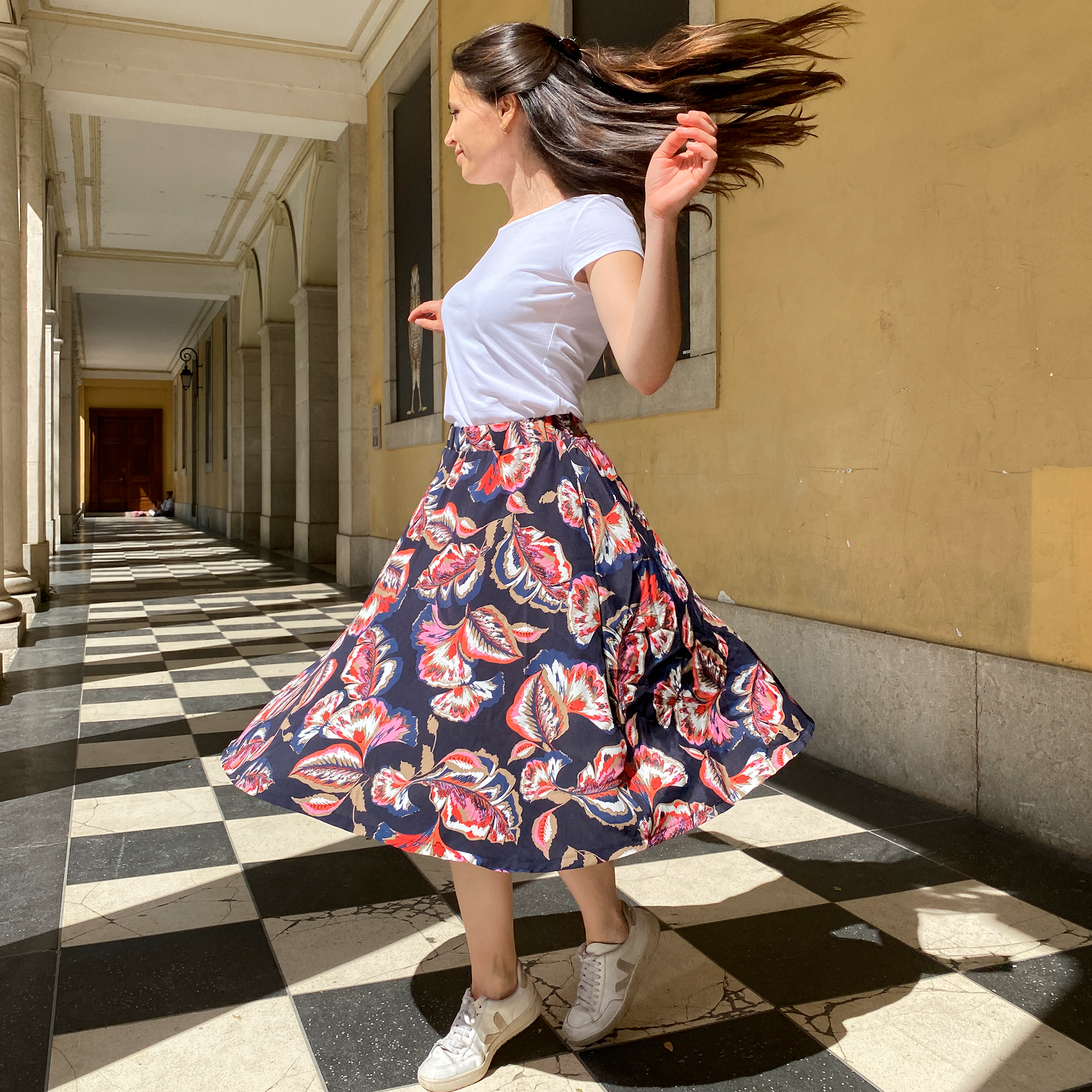 Jupe patineuse fluide sale