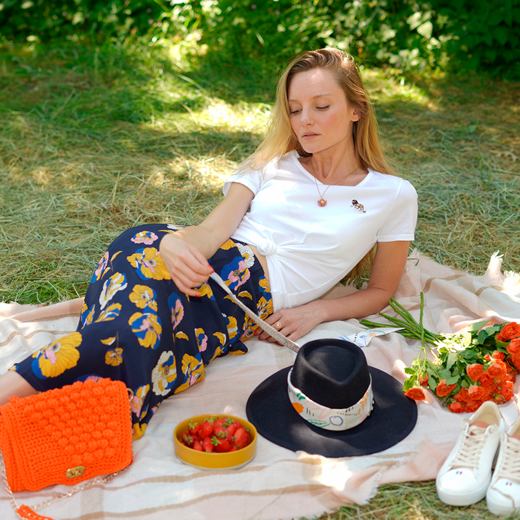 Jupe patineuse maxi - Cécile - Belle De Jupe, confection française 