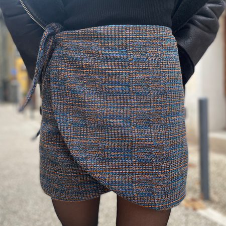 Jupe portefeuille courte - Gaelle